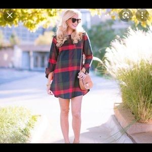Cupshe Plaid Tunic Dress